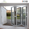Multishades NFRC Certified French Aluminum Threshold Free Folding Door with Low E Glass and Custom Hardware