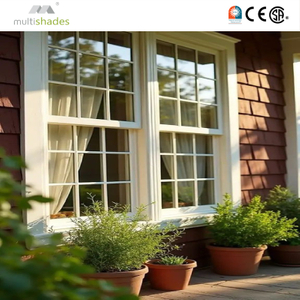 Aluminum Single and Double Hung Windows Low E Glass and Screen NFRC Compliant